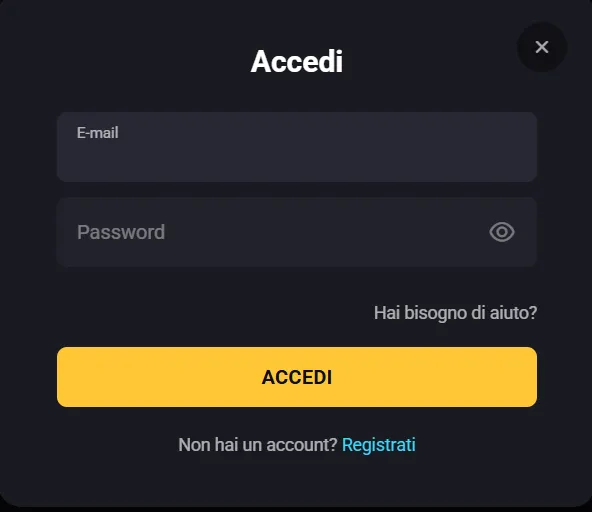 Accedi Amonbet